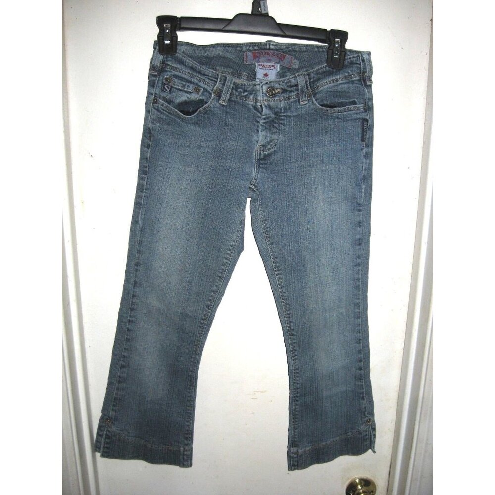 Silver Jeans Denim Blue Capri Cropped Jeans Womens Size 27 Stretch Low Rise